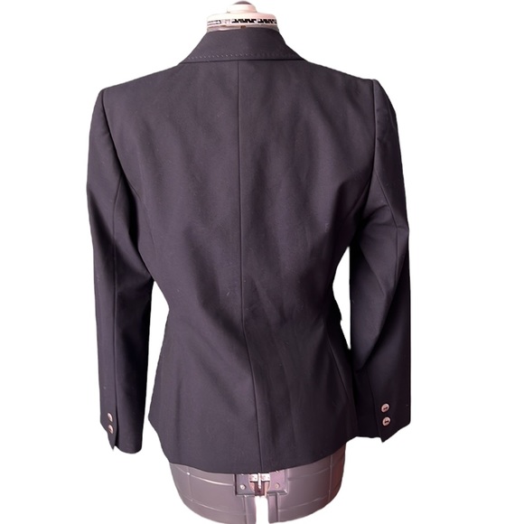 TAHARI by Arthur S. Levine Petite Dark Blue Suit Jacket Blazer - Picture 6 of 10